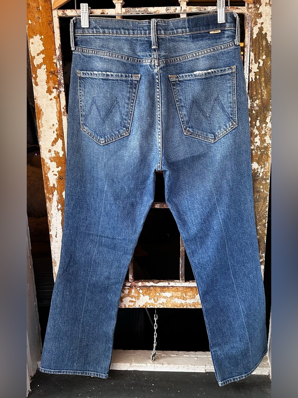 Mother The Tripper Mid Rise Flare Jeans Light Wash Size 28 - Picture 5 of 10